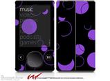 Lots of Dots Purple on Black - Decal Style skin fits Zune 80/120GB  (ZUNE SOLD SEPARATELY)