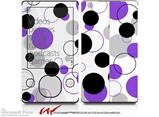 Lots of Dots Purple on White - Decal Style skin fits Zune 80/120GB  (ZUNE SOLD SEPARATELY)
