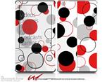 Lots of Dots Red on White - Decal Style skin fits Zune 80/120GB  (ZUNE SOLD SEPARATELY)