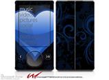 Glass Heart Grunge Blue - Decal Style skin fits Zune 80/120GB  (ZUNE SOLD SEPARATELY)