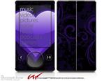 Glass Heart Grunge Purple - Decal Style skin fits Zune 80/120GB  (ZUNE SOLD SEPARATELY)