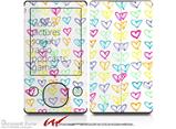 Kearas Hearts White - Decal Style skin fits Zune 80/120GB  (ZUNE SOLD SEPARATELY)