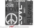 Love and Peace Gray - Decal Style skin fits Zune 80/120GB  (ZUNE SOLD SEPARATELY)