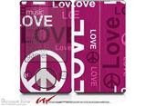 Love and Peace Hot Pink - Decal Style skin fits Zune 80/120GB  (ZUNE SOLD SEPARATELY)
