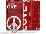 Love and Peace Red - Decal Style skin fits Zune 80/120GB  (ZUNE SOLD SEPARATELY)