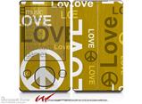 Love and Peace Yellow - Decal Style skin fits Zune 80/120GB  (ZUNE SOLD SEPARATELY)