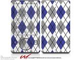 Argyle Blue and Gray - Decal Style skin fits Zune 80/120GB  (ZUNE SOLD SEPARATELY)