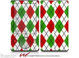 Argyle Red and Green - Decal Style skin fits Zune 80/120GB  (ZUNE SOLD SEPARATELY)