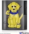 Sony PS3 Skin - Puppy Dogs on Black