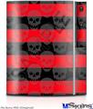 Sony PS3 Skin - Skull Stripes Red