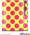 Sony PS3 Skin - Kearas Polka Dots Pink And Yellow