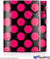 Sony PS3 Skin - Kearas Polka Dots Pink On Black