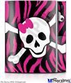 Sony PS3 Skin - Pink Zebra Skull