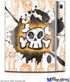 Sony PS3 Skin - Cartoon Skull Orange