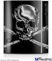 Sony PS3 Skin - Chrome Skull on Black