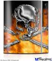 Sony PS3 Skin - Chrome Skull on Fire