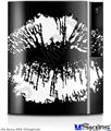 Sony PS3 Skin - Big Kiss White on Black