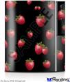 Sony PS3 Skin - Strawberries on Black