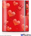 Sony PS3 Skin - Glass Hearts Red