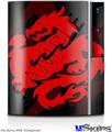 Sony PS3 Skin - Oriental Dragon Red on Black
