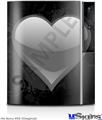 Sony PS3 Skin - Glass Heart Grunge Gray