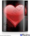 Sony PS3 Skin - Glass Heart Grunge Red
