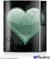 Sony PS3 Skin - Glass Heart Grunge Seafoam Green