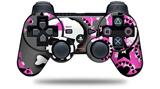 Sony PS3 Controller Decal Style Skin - Pink Bow Skull (CONTROLLER NOT INCLUDED)