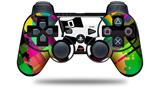 Sony PS3 Controller Decal Style Skin - Rainbow Plaid Skull (CONTROLLER NOT INCLUDED)
