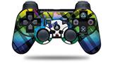 Sony PS3 Controller Decal Style Skin - Rainbow Plaid Skull (CONTROLLER NOT INCLUDED)