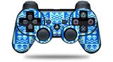 Sony PS3 Controller Decal Style Skin - Skull And Crossbones Pattern Blue (CONTROLLER NOT INCLUDED)