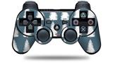 Sony PS3 Controller Decal Style Skin - Winter Trees Dark Blue (CONTROLLER NOT INCLUDED)