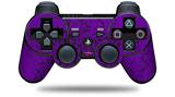 Sony PS3 Controller Decal Style Skin - Folder Doodles Purple (CONTROLLER NOT INCLUDED)