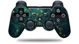 Sony PS3 Controller Decal Style Skin - Green Starry Night (CONTROLLER NOT INCLUDED)