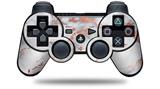 Sony PS3 Controller Decal Style Skin - Rose Gold Gilded Grey Marble (CONTROLLER NOT INCLUDED)