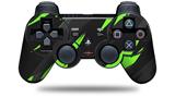 Sony PS3 Controller Decal Style Skin - Jagged Camo Neon Green (CONTROLLER NOT INCLUDED)