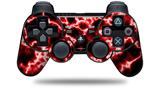 Sony PS3 Controller Decal Style Skin - Electrify Red (CONTROLLER NOT INCLUDED)