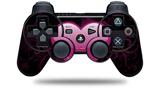 Sony PS3 Controller Decal Style Skin - Glass Heart Grunge Hot Pink (CONTROLLER NOT INCLUDED)