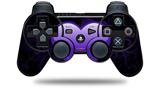 Sony PS3 Controller Decal Style Skin - Glass Heart Grunge Purple (CONTROLLER NOT INCLUDED)