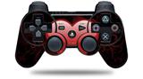 Sony PS3 Controller Decal Style Skin - Glass Heart Grunge Red (CONTROLLER NOT INCLUDED)