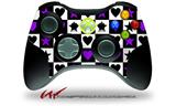 XBOX 360 Wireless Controller Decal Style Skin - Purple Hearts And Stars (CONTROLLER NOT INCLUDED)