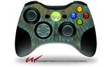 XBOX 360 Wireless Controller Decal Style Skin - Tie Dye Turquoise Stripes (CONTROLLER NOT INCLUDED)