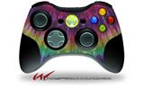 XBOX 360 Wireless Controller Decal Style Skin - Tie Dye Red and Purple Stripes (CONTROLLER NOT INCLUDED)