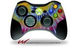 XBOX 360 Wireless Controller Decal Style Skin - Tie Dye Red and Yellow Stripes (CONTROLLER NOT INCLUDED)