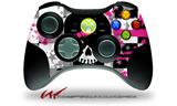 XBOX 360 Wireless Controller Decal Style Skin - Scene Kid Girl Skull (CONTROLLER NOT INCLUDED)