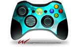 XBOX 360 Wireless Controller Decal Style Skin - Bokeh Hex Neon Teal (CONTROLLER NOT INCLUDED)
