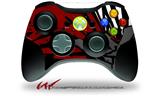 XBOX 360 Wireless Controller Decal Style Skin - Baja 0040 Red Dark (CONTROLLER NOT INCLUDED)