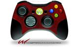 XBOX 360 Wireless Controller Decal Style Skin - Folder Doodles Red Dark (CONTROLLER NOT INCLUDED)