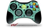XBOX 360 Wireless Controller Decal Style Skin - Nautical Anchors Away 02 Seafoam Green (CONTROLLER NOT INCLUDED)