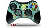 XBOX 360 Wireless Controller Decal Style Skin - Coconuts Palm Trees and Bananas Seafoam Green (CONTROLLER NOT INCLUDED)